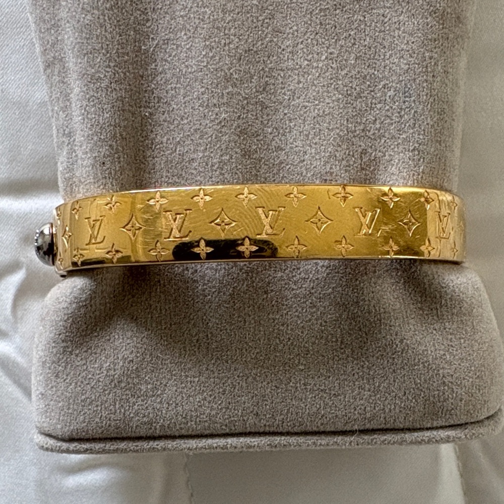 Louis Vuitton Gold Monogram Watch Bracelet